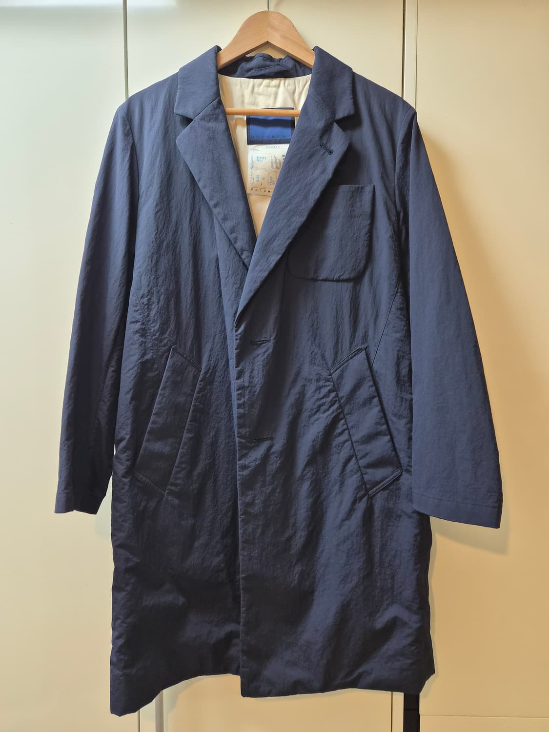 DOCUMENT(도큐먼트) 나일론 싱글코트 M 상품이미지1