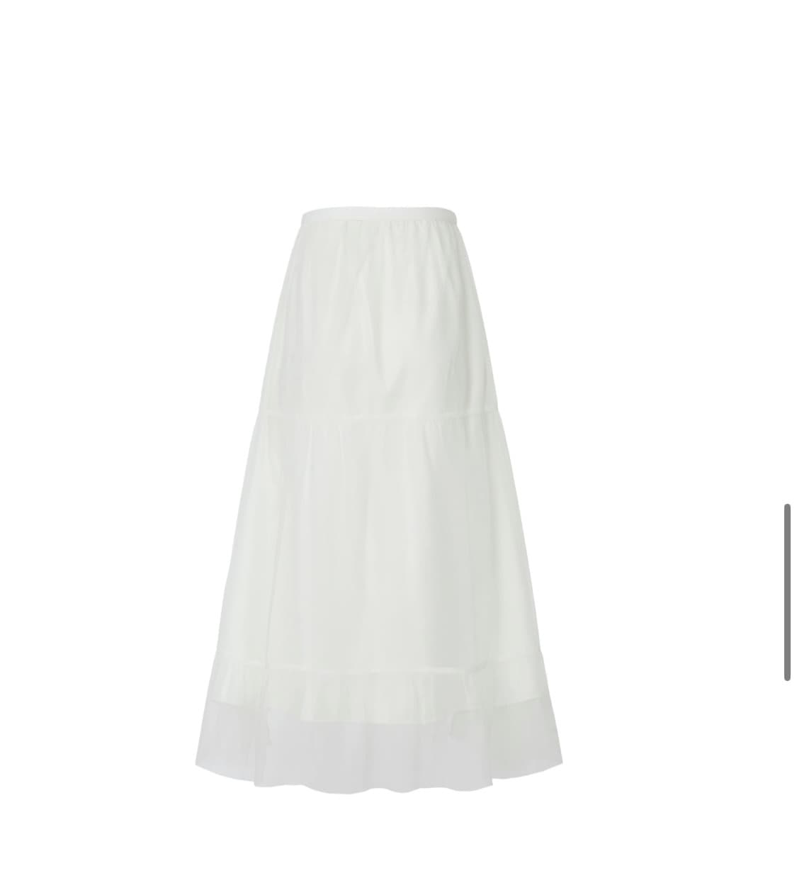 제니오 쉬폰 스커트fairy chiffon long skirt_ivory 상품이미지4