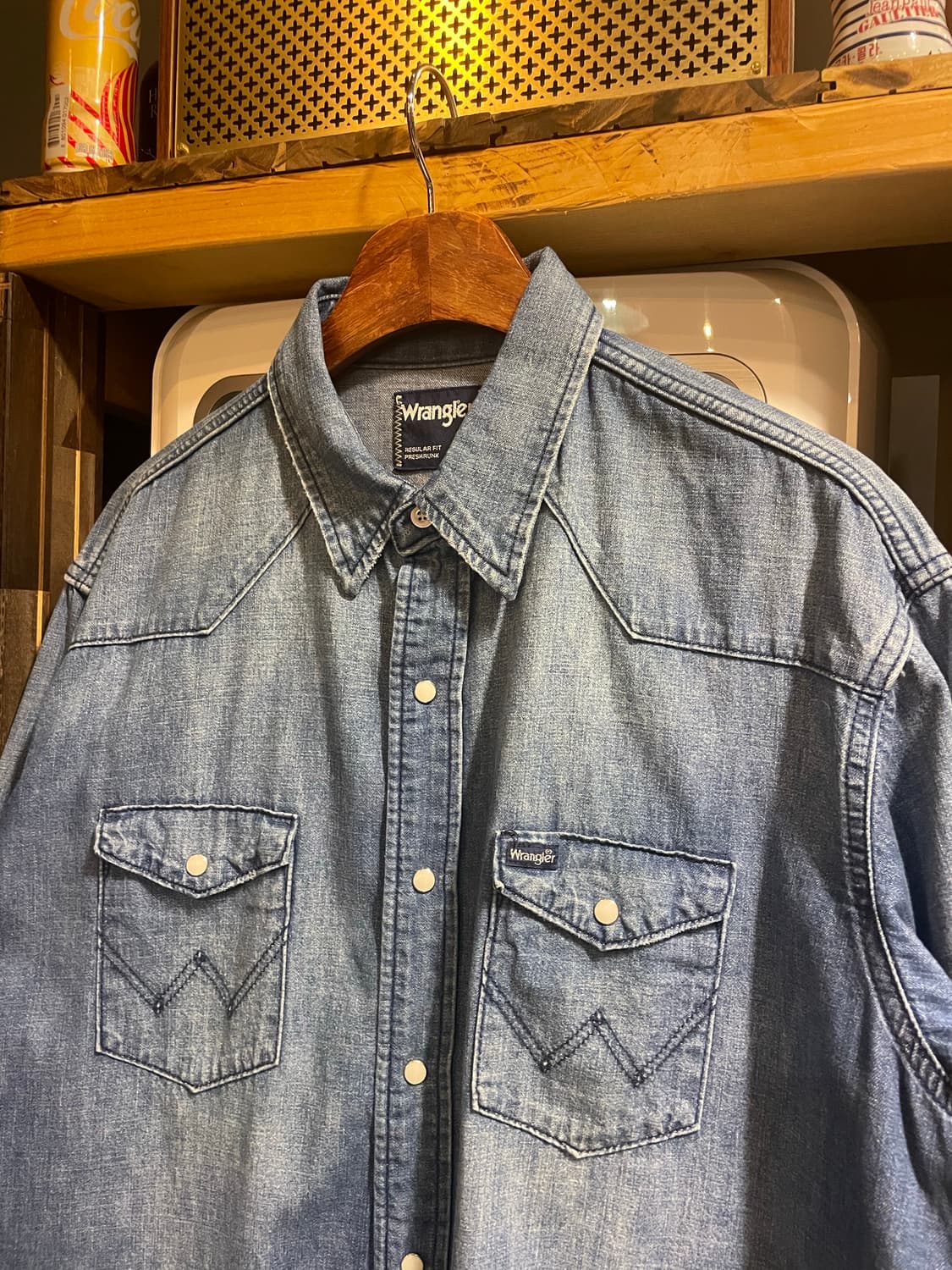 랭글러 웨스턴 데님셔츠 상품이미지2