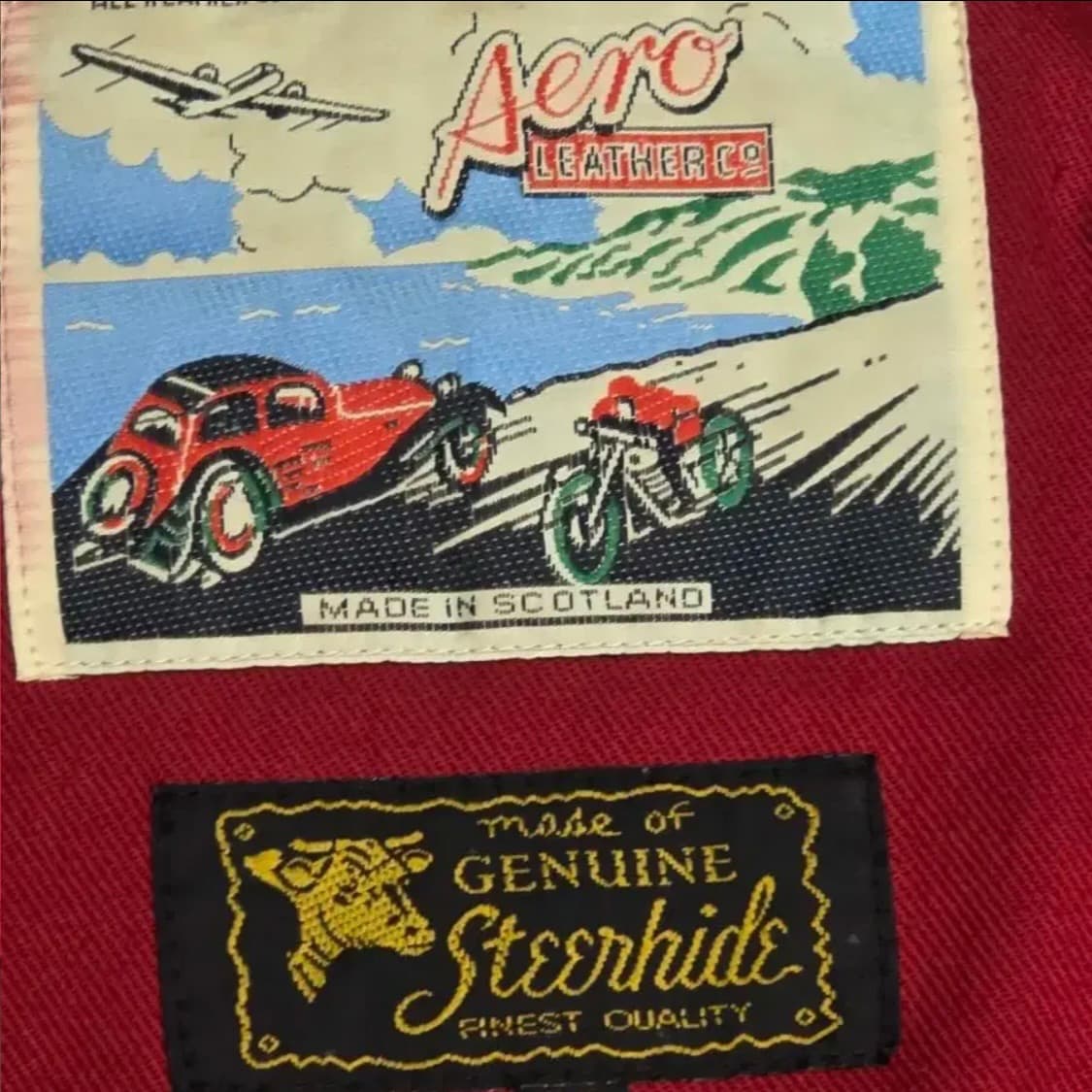 에어로레더 카페레이서 자켓  상품이미지7