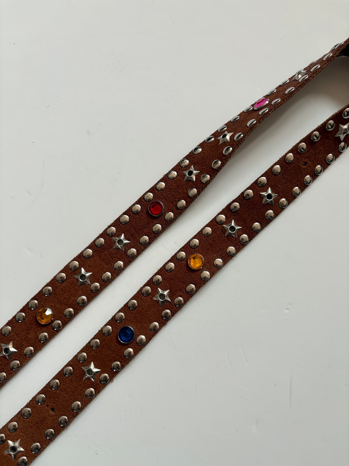 빈티지 스터드 리얼 가죽 벨트  상품이미지3