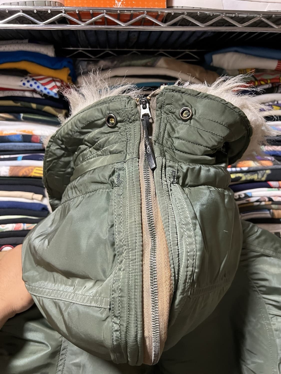 70s 알파 인더스트리 N-2B 헤비 플라잉 자켓 상품이미지9