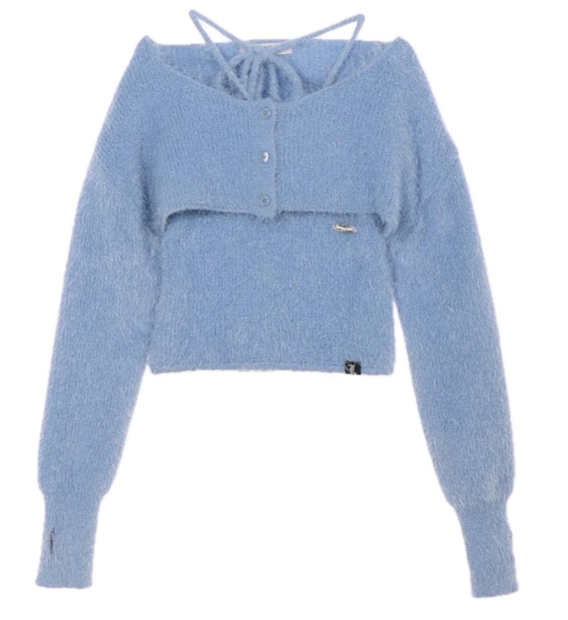 러브이즈트루 나시 가디건 셋업 상품이미지1