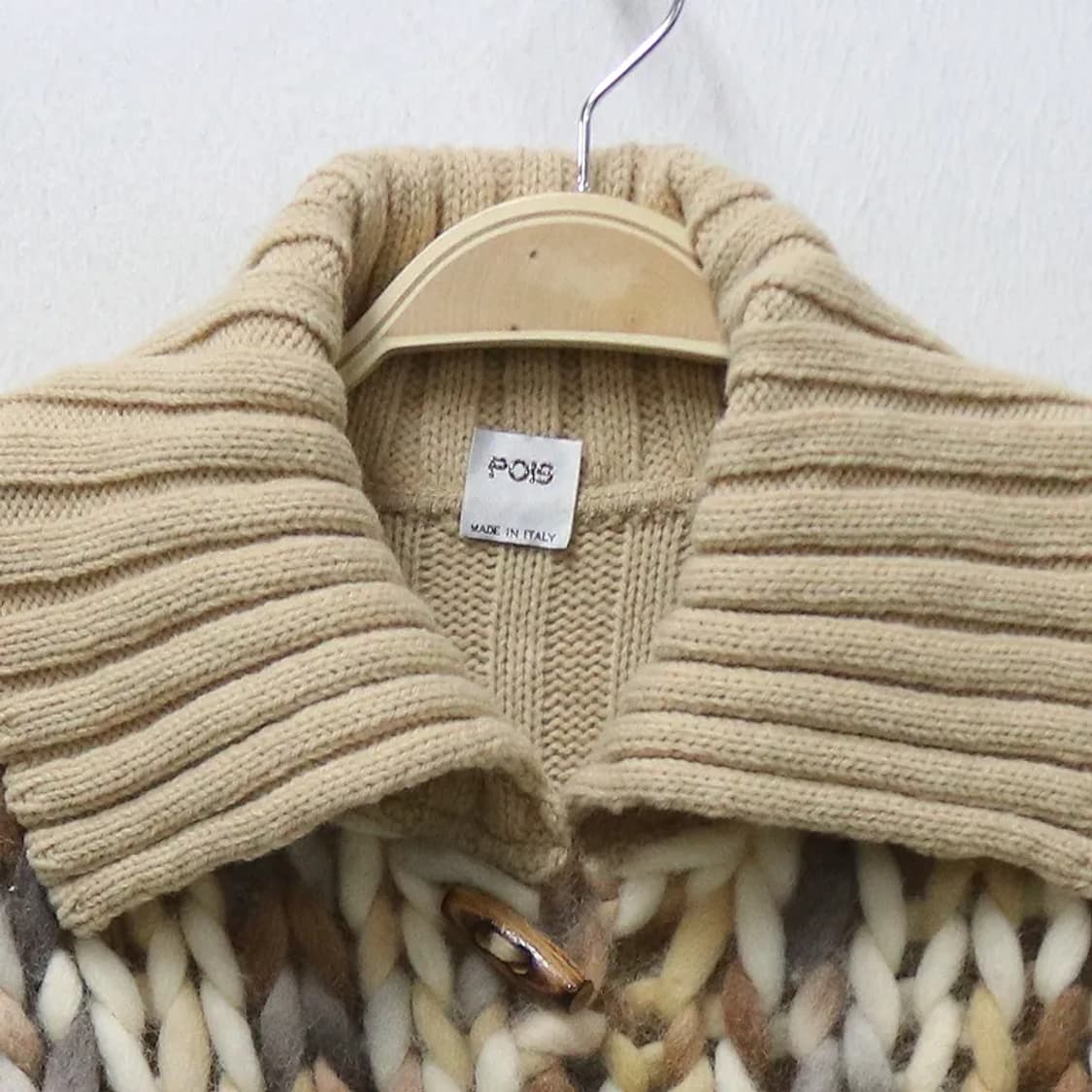 POIS 울 혼방 니트 짜임 포인트 버클 가디건 62172 상품이미지5