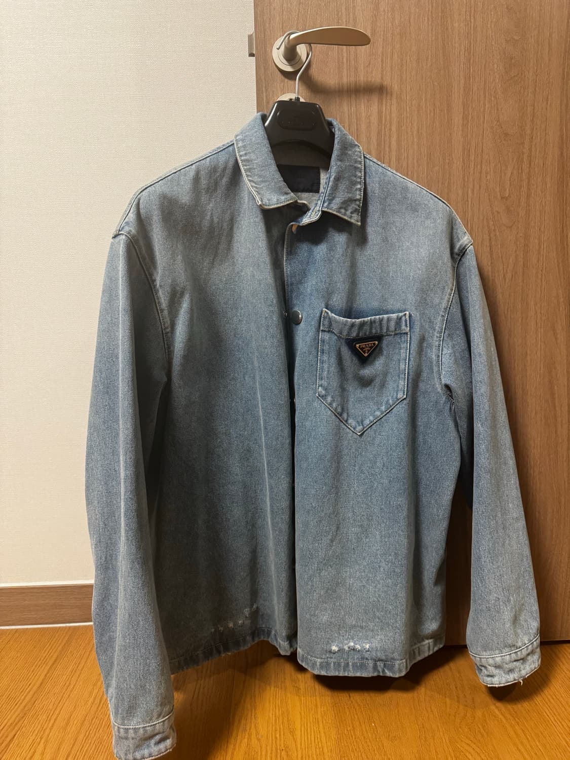 [XL] 프라다 21 FW 데님 셔츠 자켓 상품이미지1