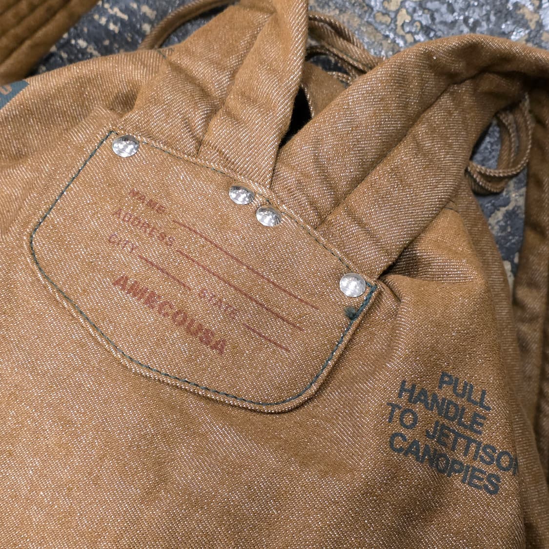 아메코 토마호크 인디언 프린팅 브라운 백팩 상품이미지5