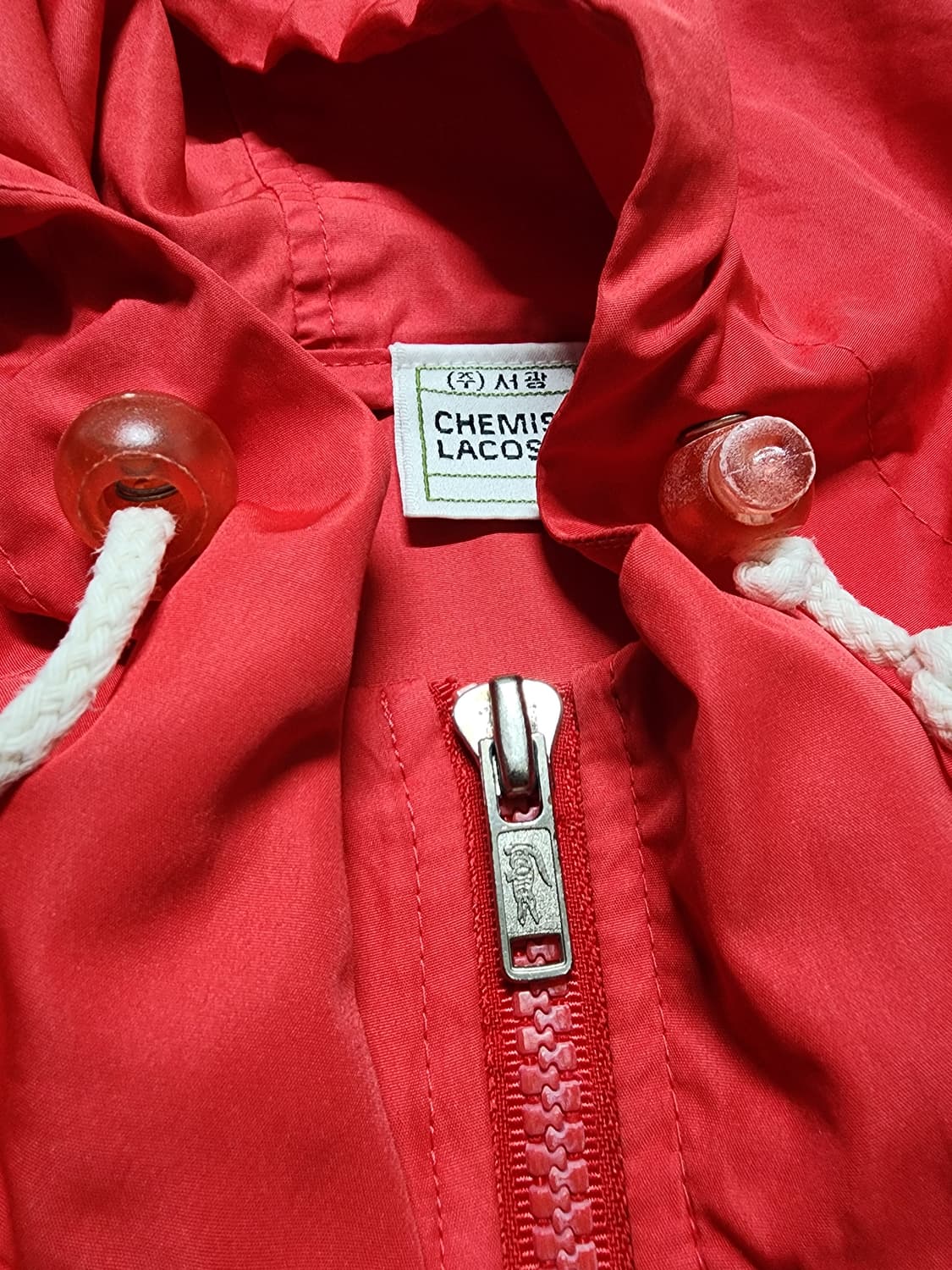 90's 빈티지 서광 라코스테 후드 바람막이 자켓 상품이미지8