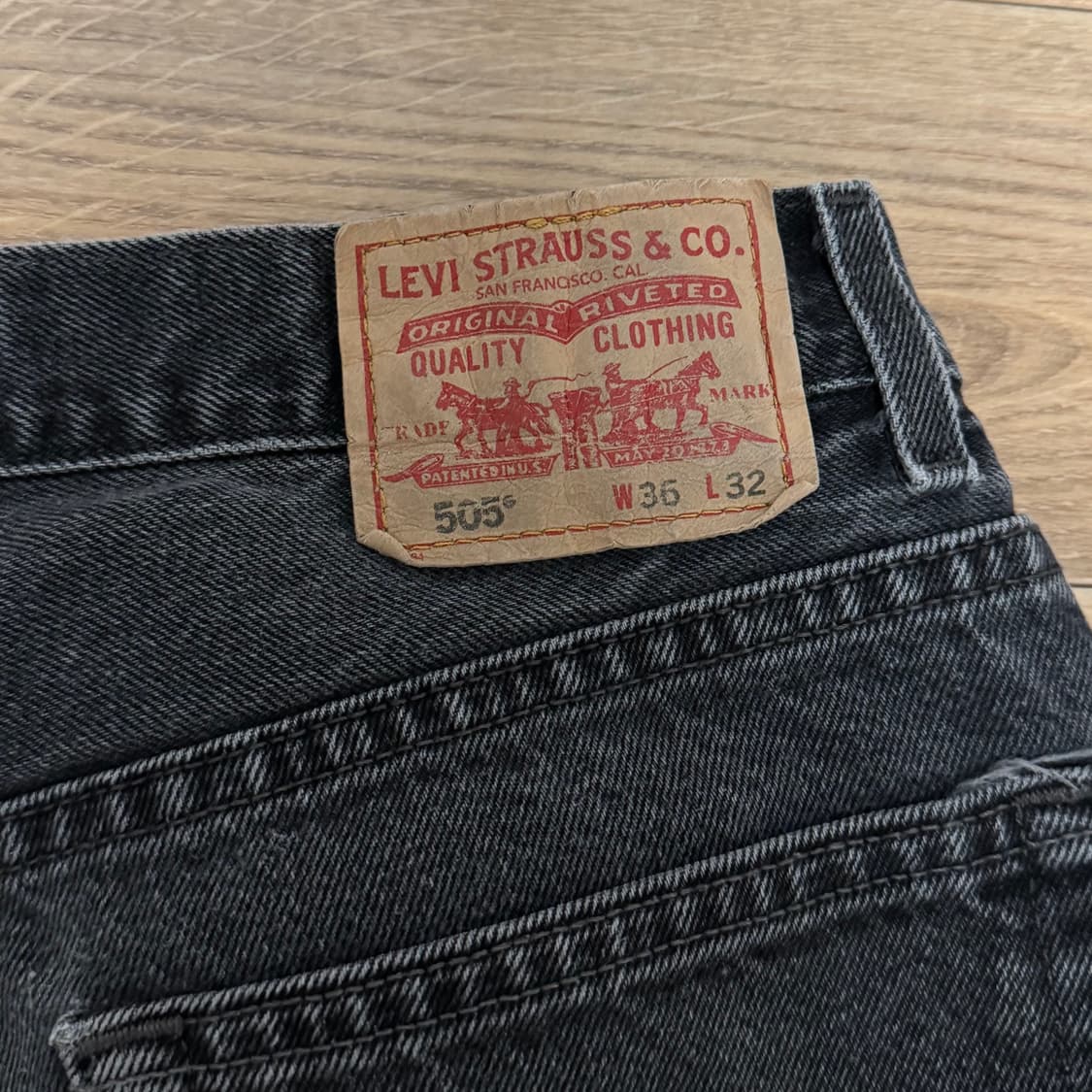 리바이스 505 흑청 상품이미지6