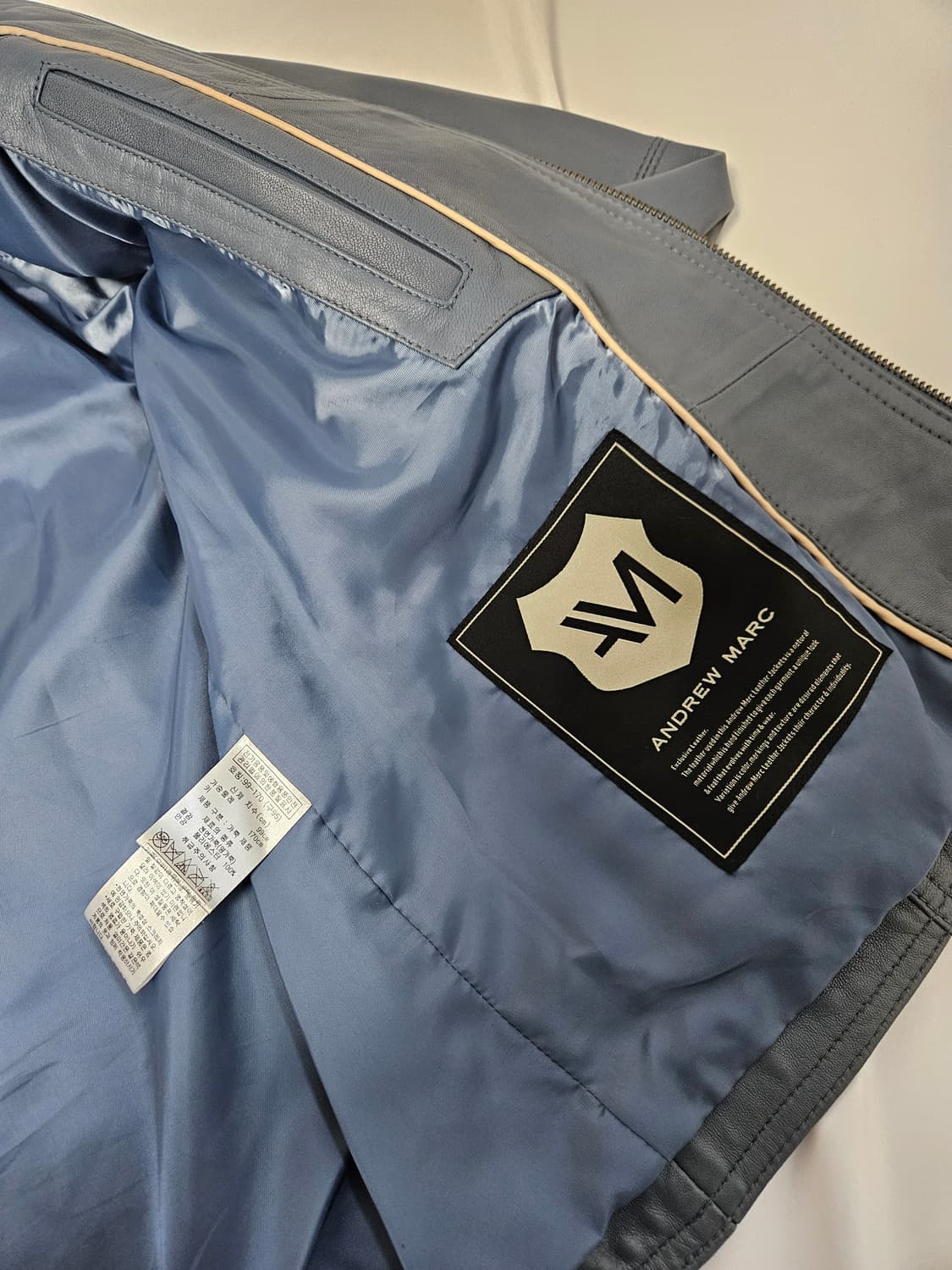 앤드류마크 100% 양가죽 램스킨 가죽자켓 레더 바이커 95 (새상품) 상품이미지4