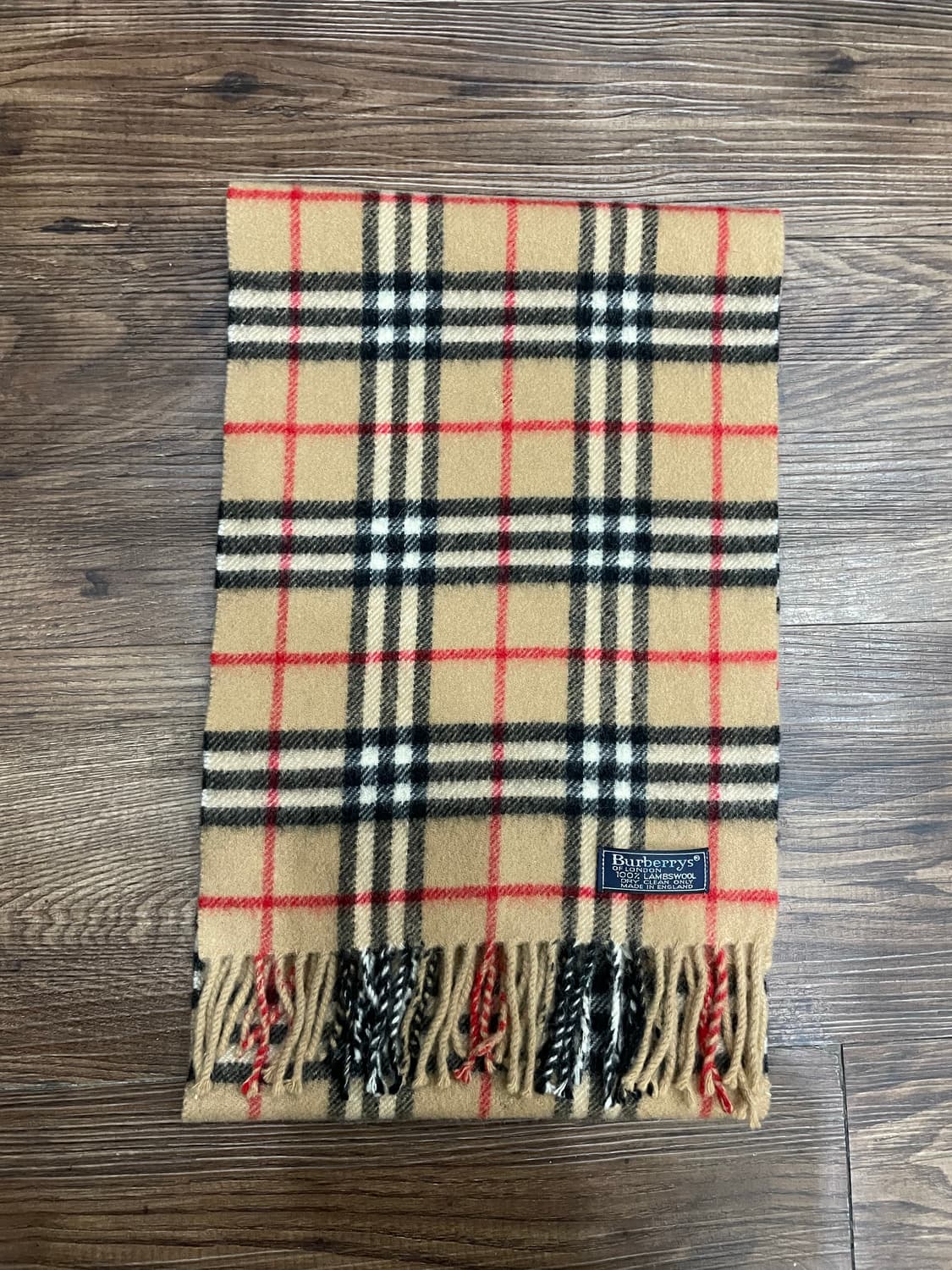 버버리 램스울 노바체크 쁘띠 머플러 목도리 베이지 상품이미지1