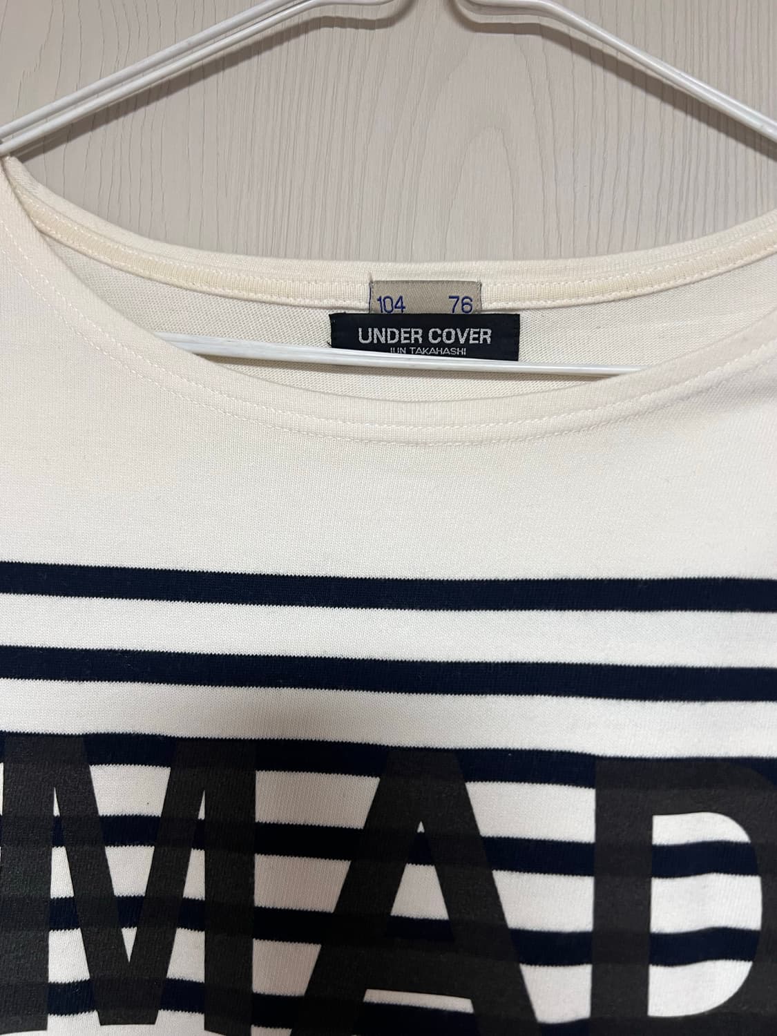 UNDER COVER 스트라이프 긴팔 티셔츠 상품이미지2