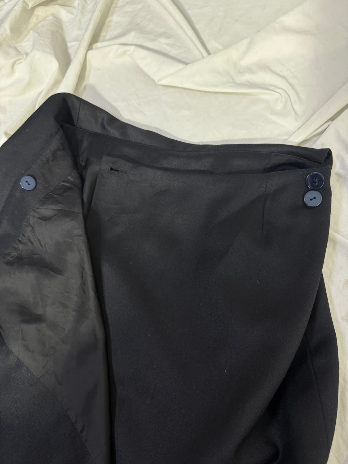 80s Claude montana 비대칭 랩 스커트 미니멀 아방가르드 상품이미지7