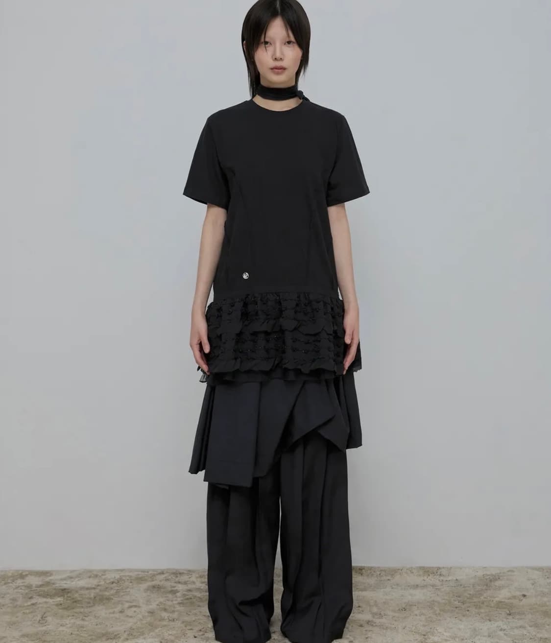 플레어업 레이어드 프릴 티셔츠 Layered Frill T-Shirt 상품이미지2