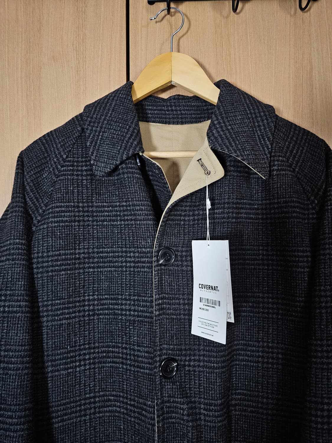 커버낫 리버시블 울 싱글코트/L 상품이미지4