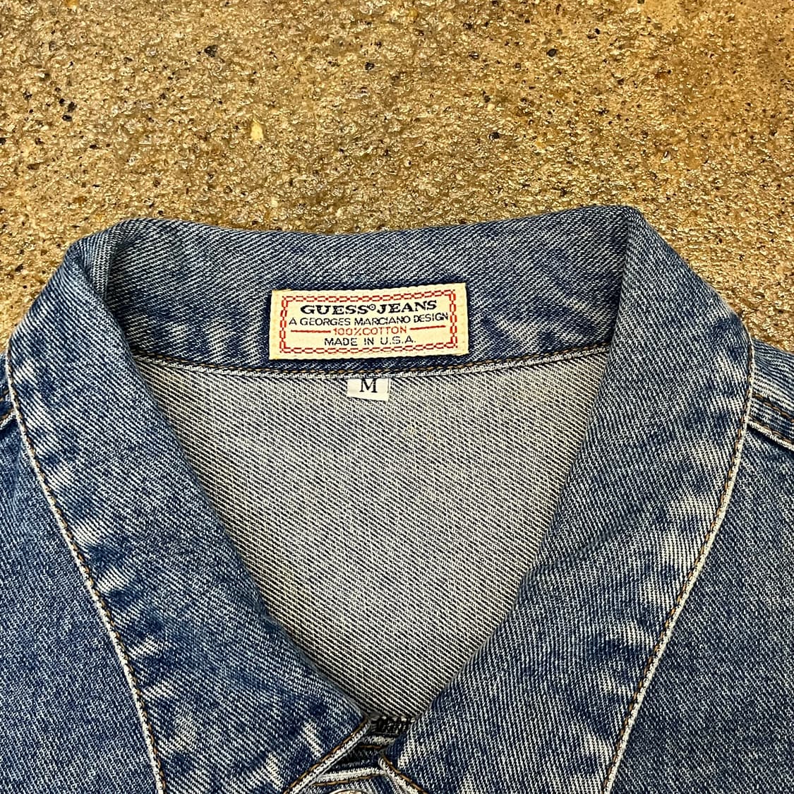 레어 90s 빈티지 USA 게스 GUESS 데님자켓 청자켓 상품이미지5