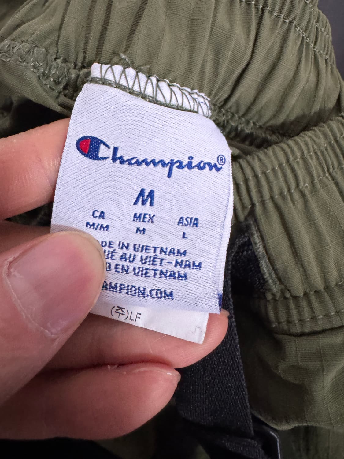 챔피온 24년도 나일론 바스락 밑단스트링 벨티드 카고팬츠 M 상품이미지3