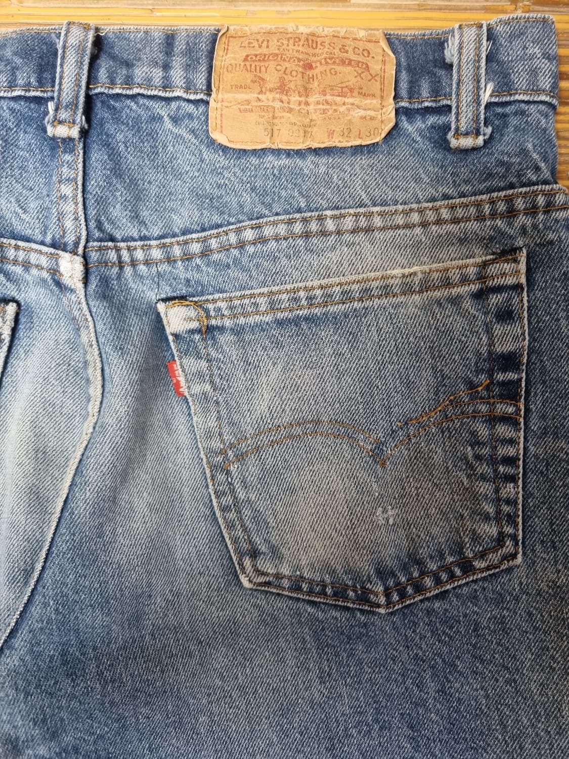 80s USA 517 32x30 리바이스 66후기 레드탭 상품이미지3