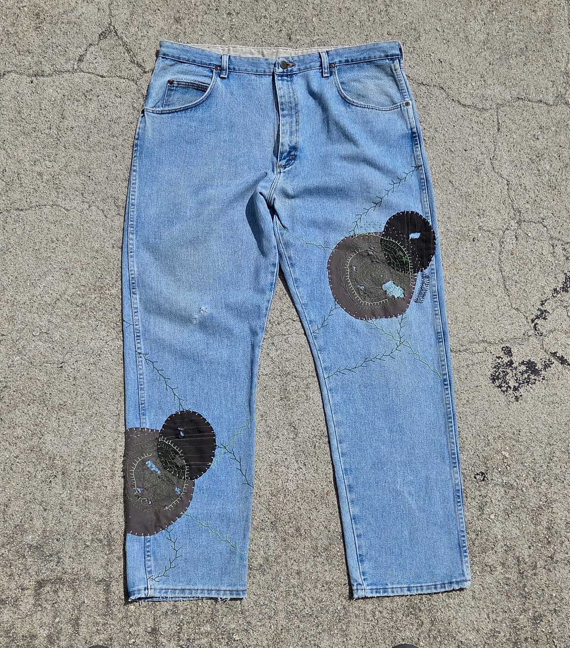 S.O/ 패치워크, 아플리케, 자수 커스텀 팬츠 상품이미지1