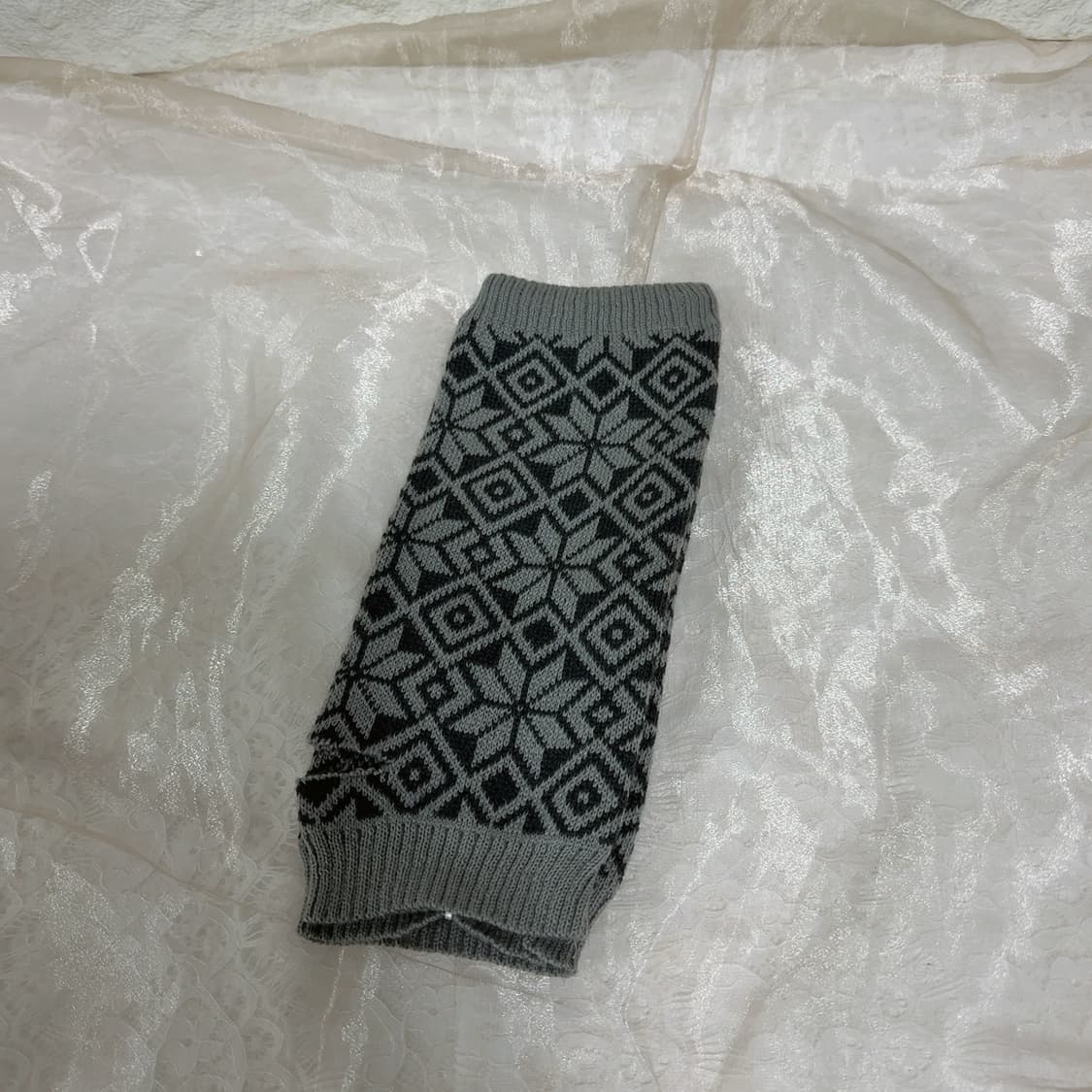 빈티지 그레이 크위찬 손토시 팔토시 상품이미지1