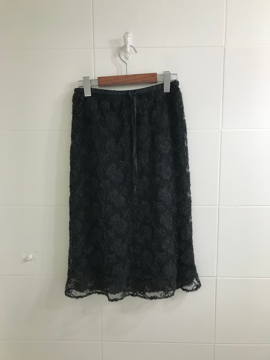 무채색 니혼진 도트 더블버튼 코트 코디세트 상품이미지8