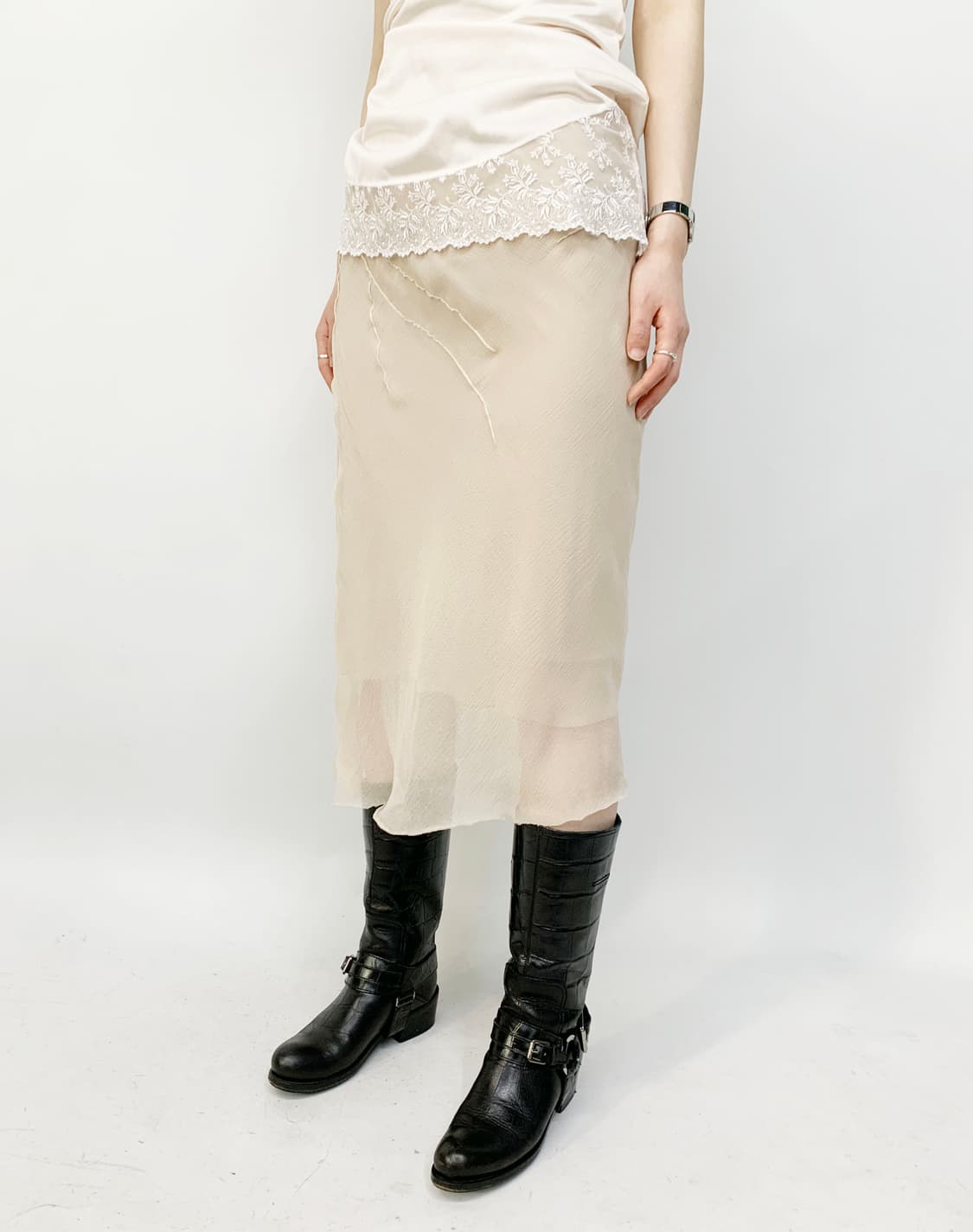 PAOLA FRANI made in italy 실크 스커트 상품이미지2