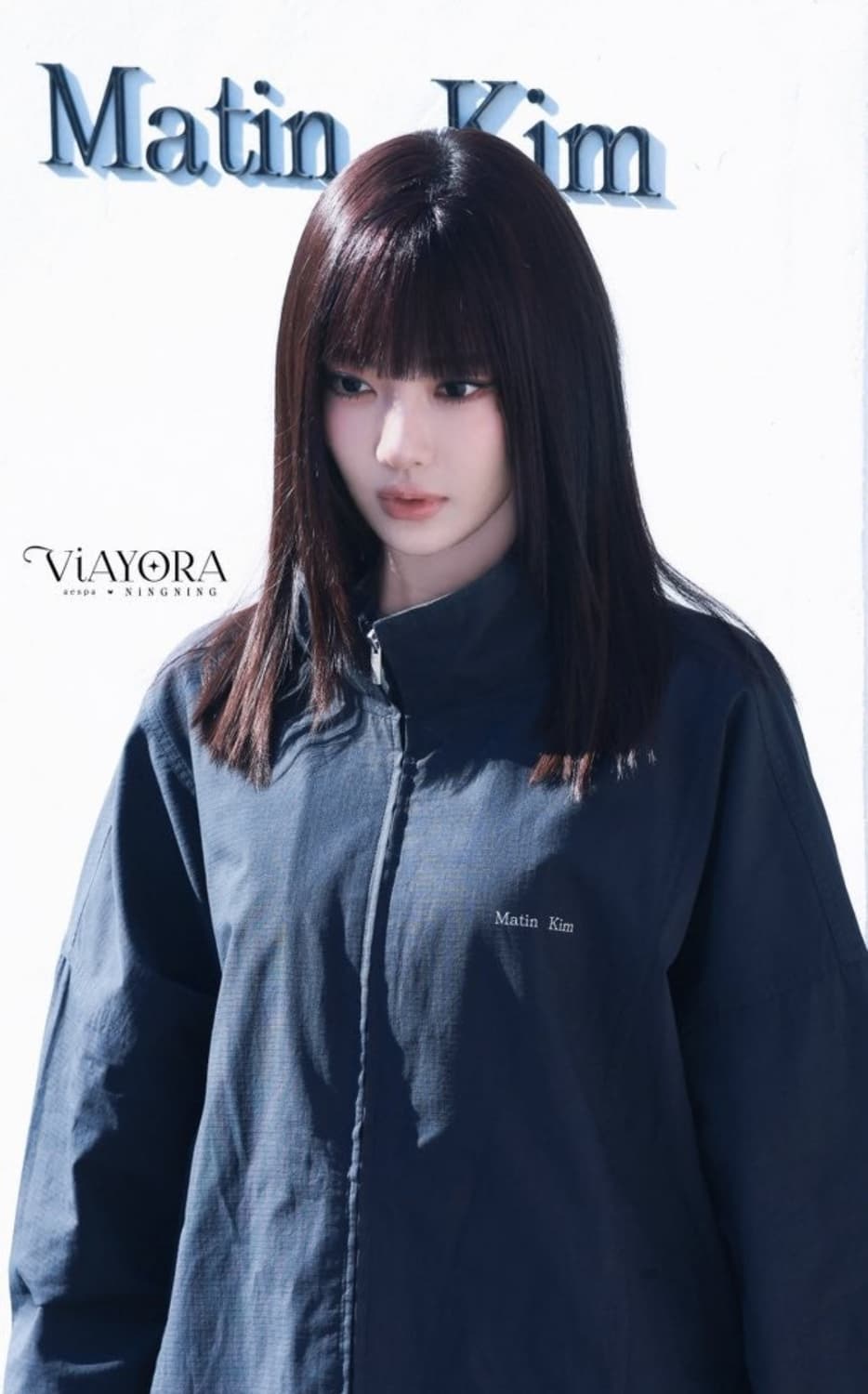 마뗑킴 하이넥점퍼 바람막이 S 상품이미지1