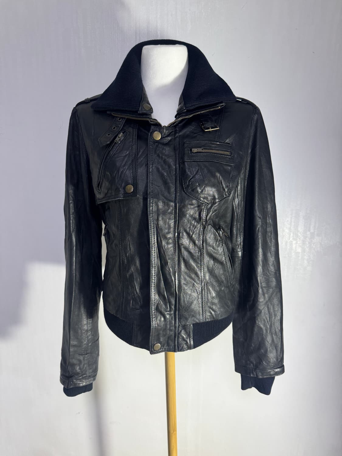 As know as 양가죽 밀리터리 자켓 y2k lgb goa 상품이미지2