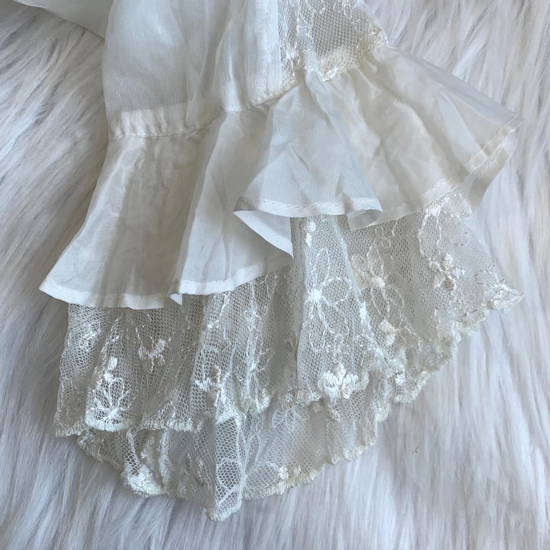 빈티지 플라워 레이스 프릴 블라우스 1864 상품이미지6