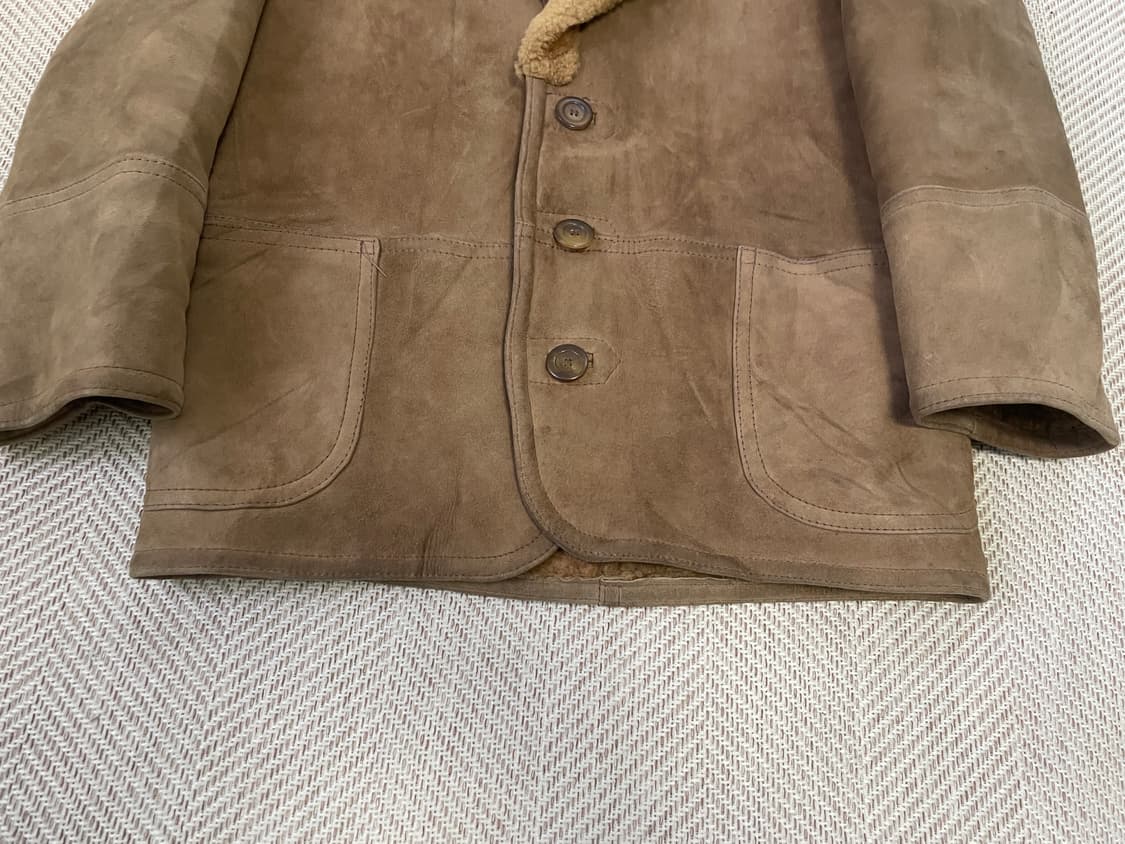 빈티지 리얼 무스탕 스웨이드 시어링 자켓 J03526 상품이미지2