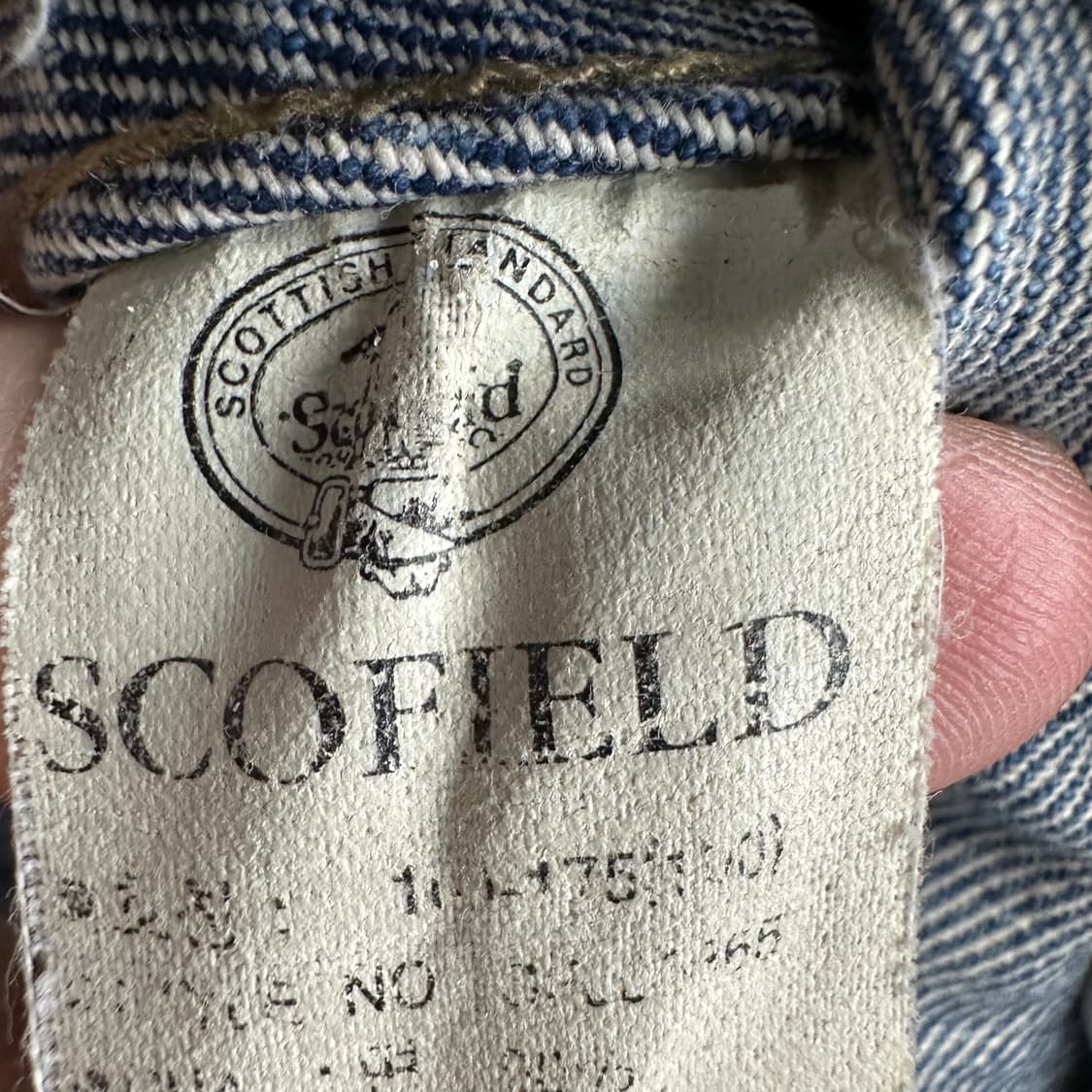 100 스코필드 남자 루즈핏 데님 청자켓 상품이미지5