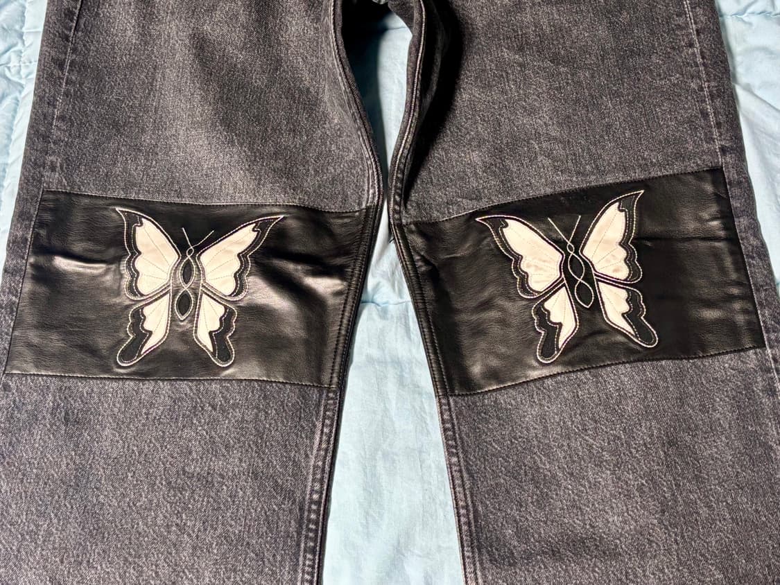 32) 아워레가시 써드컷 슈메틀링 레더 패치 데님 상품이미지4