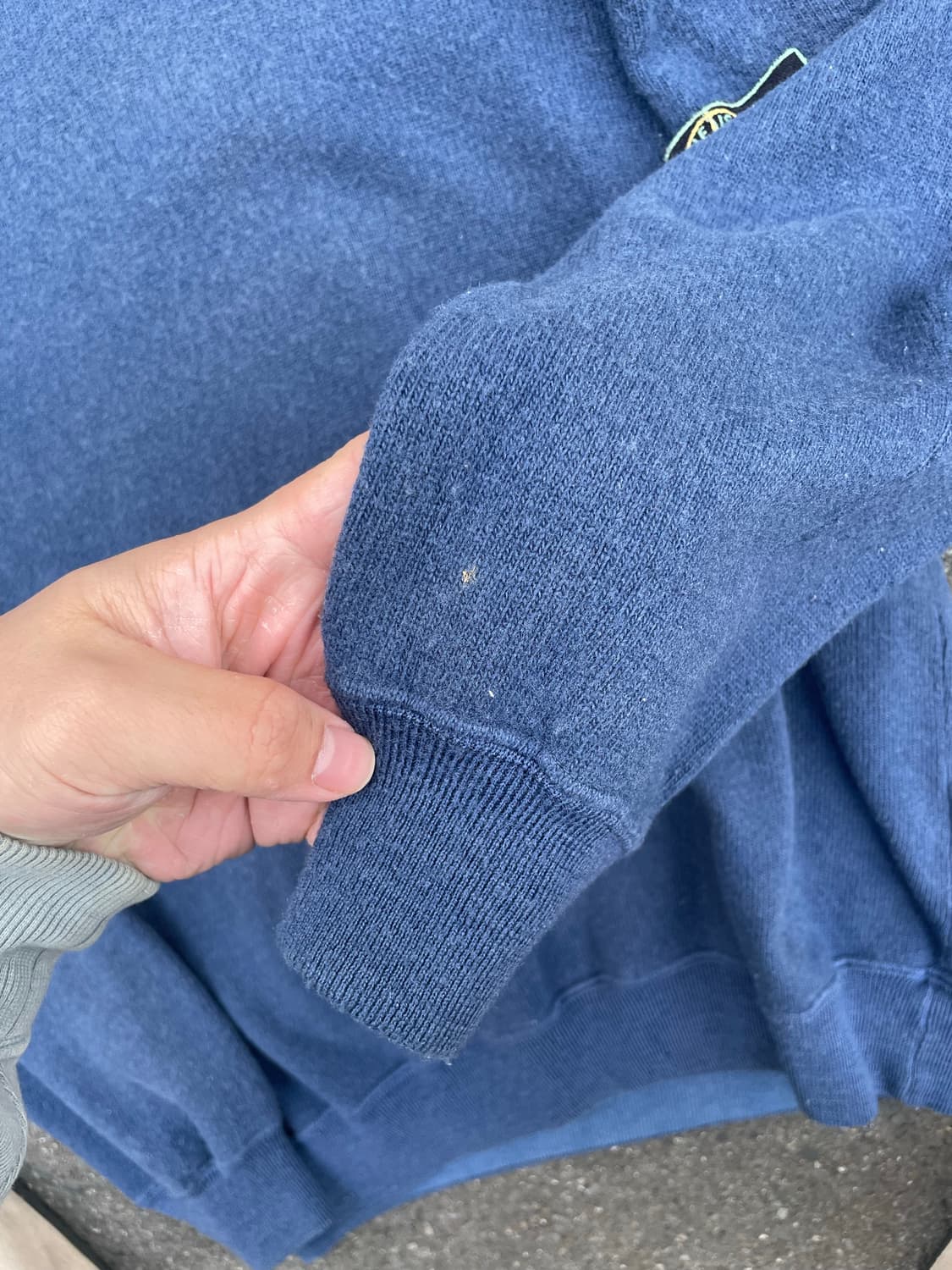 80s 89S/S 스톤아일랜드 지퍼 모크넥 울 스웻셔츠 상품이미지7