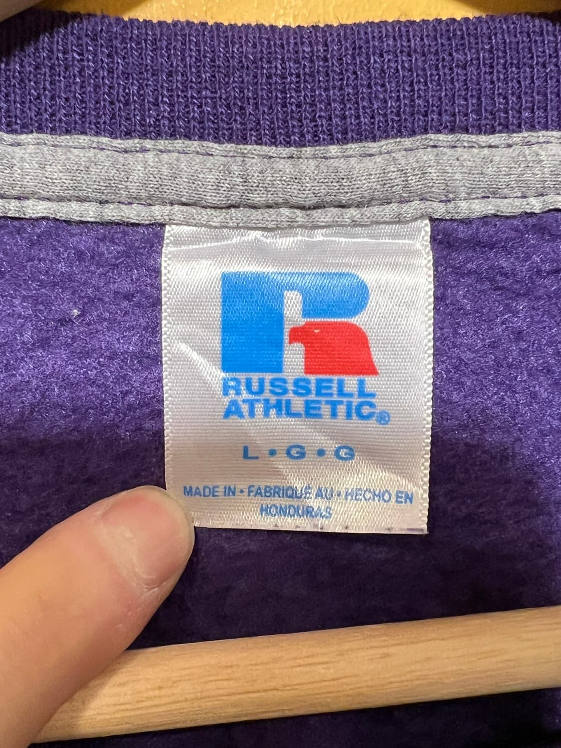 [L] 러셀 애슬레틱 퍼플 블랭크 스웻셔츠 크루넥 맨투맨 상품이미지8