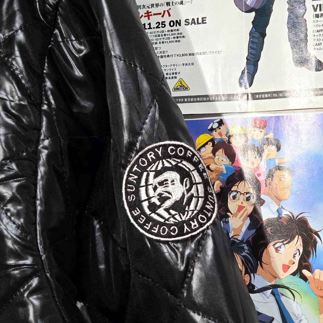 JPN 카파 X 산토리 보스 커피 유광 후드 퀼팅 패디드 점퍼 상품이미지4