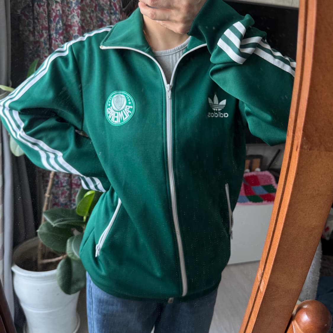 아디다스 그린 팔메이라스 콜라보 올드스쿨 트랙탑 져지 상품이미지1