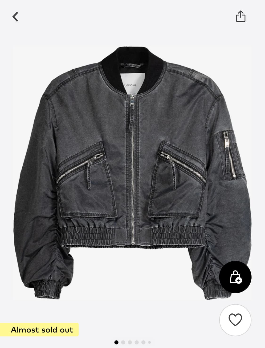 버쉬카 bershka 그래피티 봄버 크롭 자켓 상품이미지1