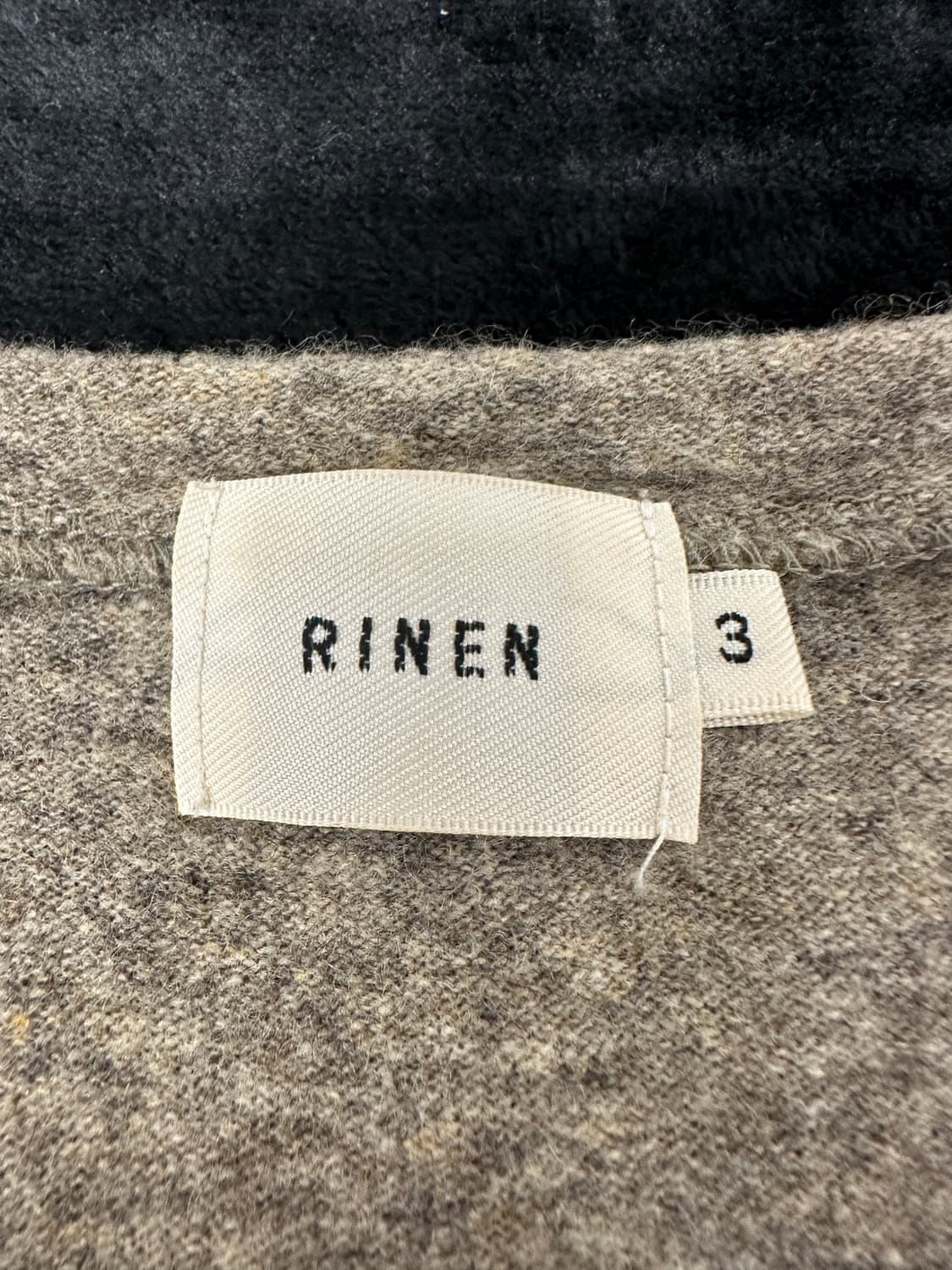 RINEN  울나일론 보카시 니트 L (오트밀베이지) 상품이미지4