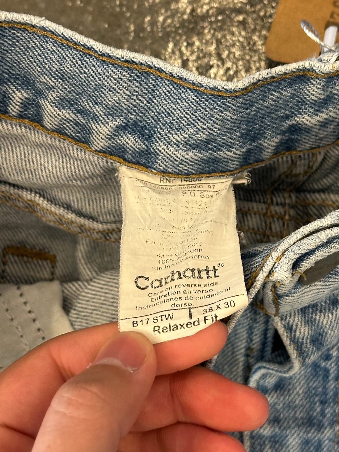 Carhartt 칼하트 릴렉스핏 데님팬츠 38x30 상품이미지4