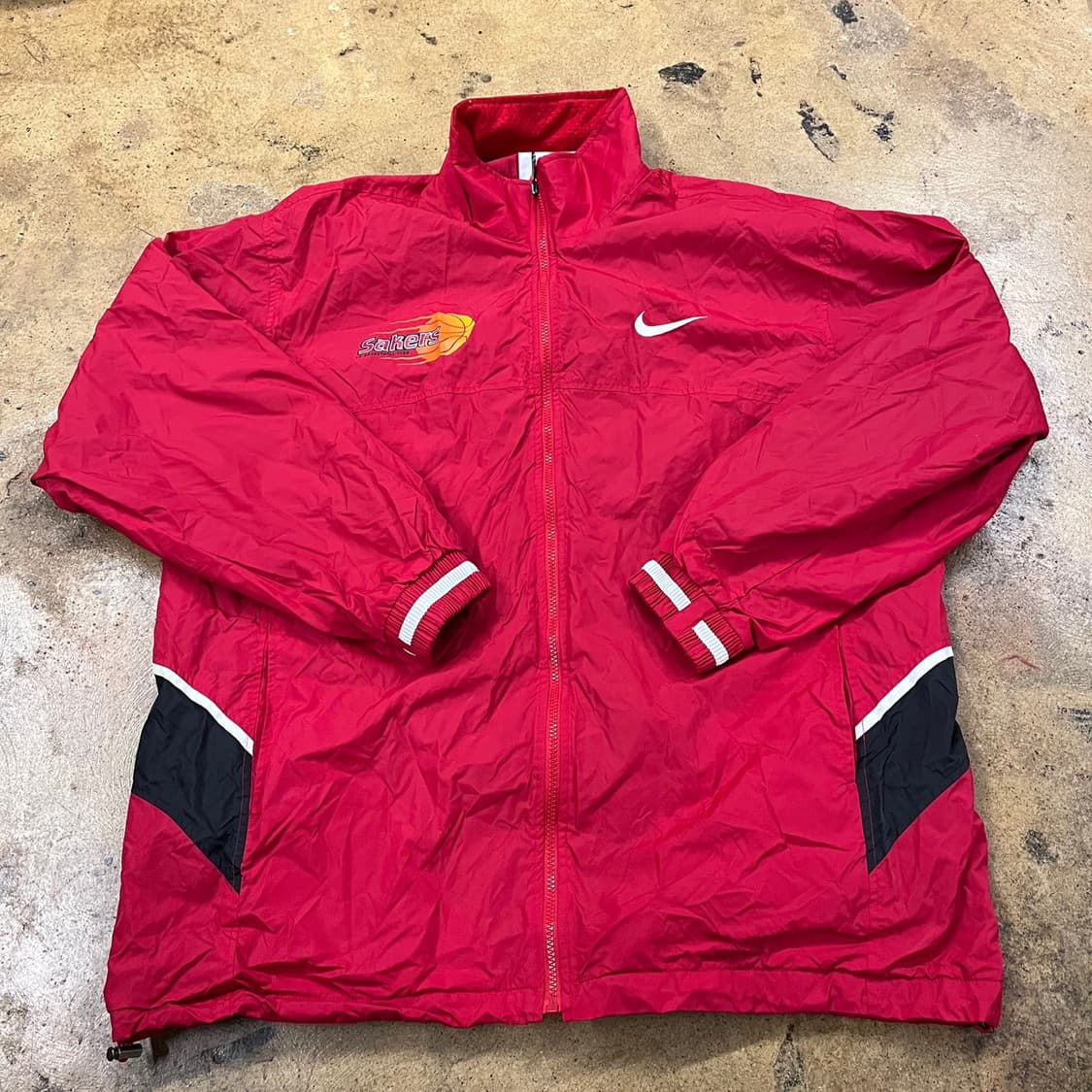 [정품/XXL] 나이키 스우시 엘지세이커스 올드스쿨 바람막이 자켓 b8 상품이미지3