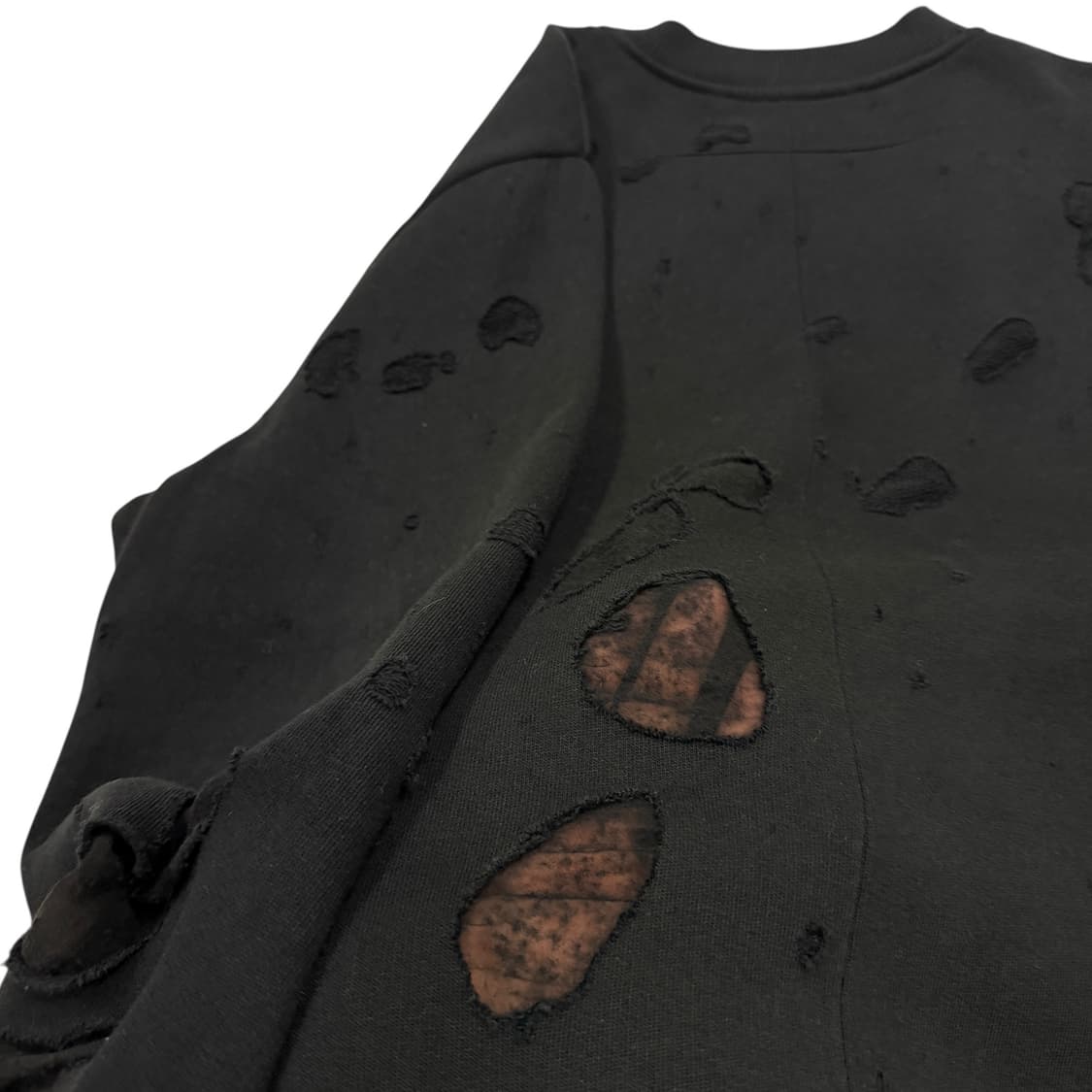 지방시 디스트레스드 로고 프린트 스웨트셔츠 맨투맨 블랙 S 상품이미지3