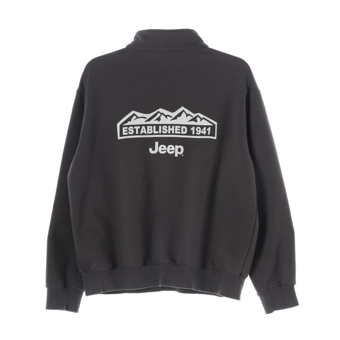 Jeep 자수 로고 루즈핏 반집업 맨투맨 L 상품이미지2