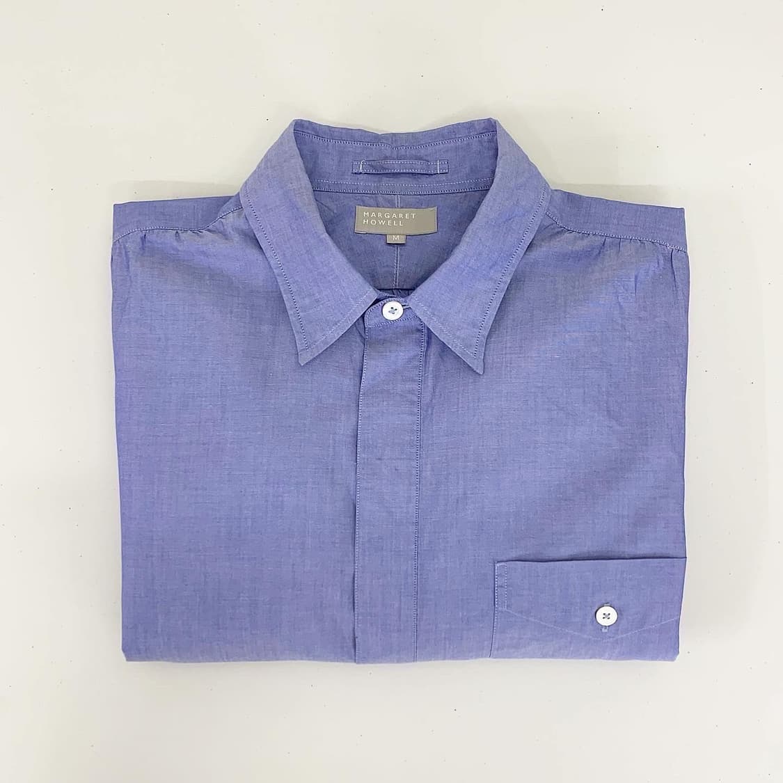 마가렛호웰 라일락 포켓 코튼 셔츠 상품이미지1