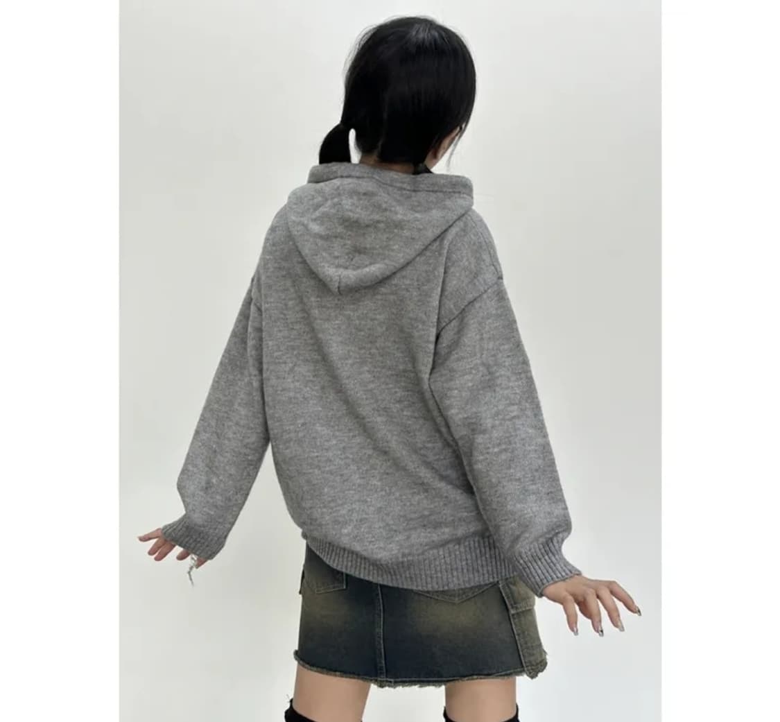 키미스 빈티지 스타 스티치 니트 후드 3,900원 상품이미지3