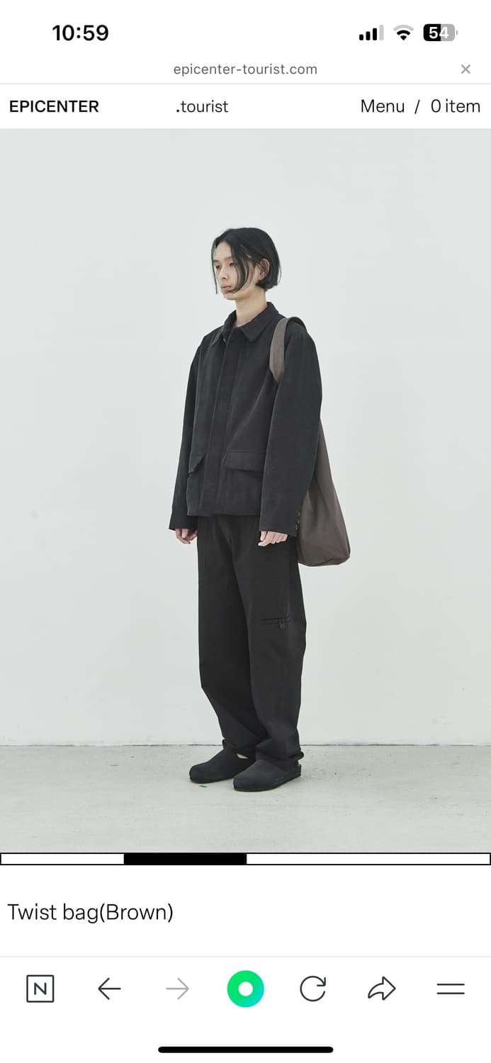 에피센터 투어리스트 트위스트백 브라운 상품이미지4