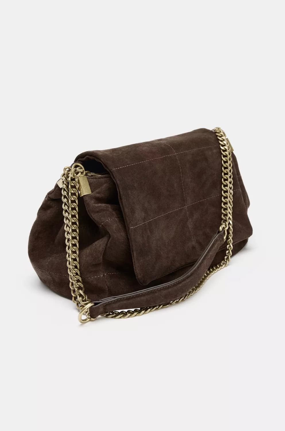 (상태 최상) 자라 ZARA 레더 숄더백 (초콜릿) 상품이미지1