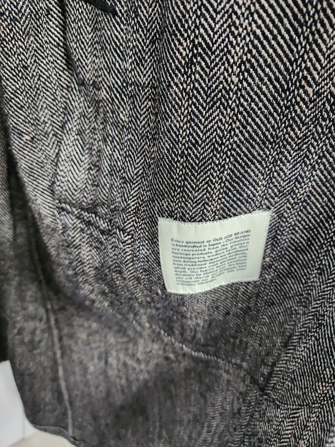 올드조 old joe 실크넵 헤링본 더스터 코트(샘플세일상품) 38 상품이미지5