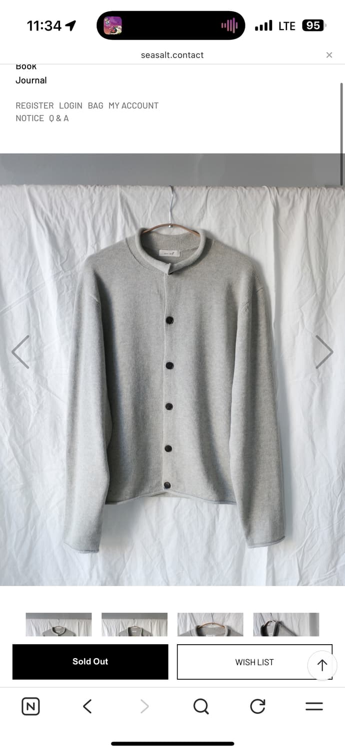 seasalt 씨솔트 루프 햄 가디건 2 상품이미지2