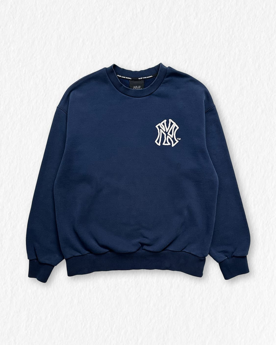 MLB 뉴욕양키스 백로고 맨투맨 네이비 상품이미지1