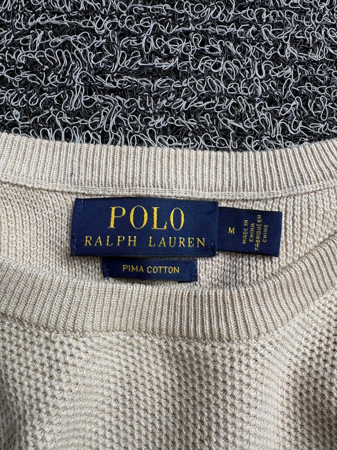 폴로 랄프로렌 포니로고 파마 코튼 라운드 넥 니트 2878 상품이미지3