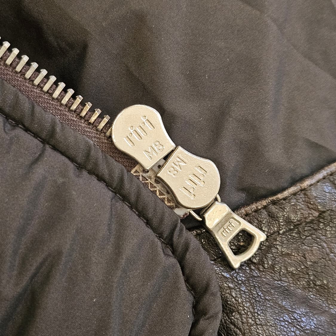 ERMANNO SCERVINO 에르마노 설비노 버팔로 가죽 패딩자켓 L 상품이미지8